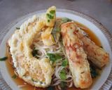 かぼちゃとちくわ天ぷらぶっかけうどん作り方4写真