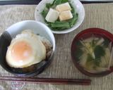 ガッツリ食べたい♪和風ロコモコ丼作り方8写真