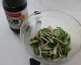 簡単！きゅうりとえのきのポン酢和え作り方4写真
