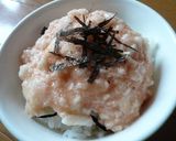 栄養満点！長いもめんたい丼ぶり～！！作り方4写真