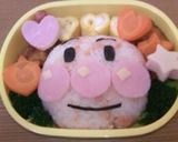 キャラ弁♡簡単おかず！ハムとチーズ重ね♡作り方3写真