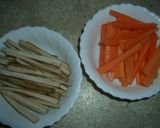 人参と牛蒡の豚巻き作り方1写真