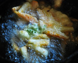 島らっきょうとゴーヤの沖縄風かき揚げ作り方3写真