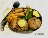 園児お弁当・いもむしおにぎり作り方5写真