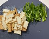 【節約副菜】厚揚げとピーマンの甘辛炒め作り方1写真