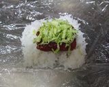 ソースカツどん風おにぎり作り方2写真
