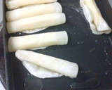 餃子の皮で 簡単おつまみ　チーズ巻き作り方4写真