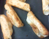 餃子の皮で 簡単おつまみ　チーズ巻き作り方5写真