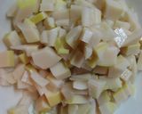 たけのこと豚肉のそぼろレタス包み作り方1写真