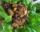 たけのこと豚肉のそぼろレタス包み作り方6写真