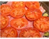 茄子とトマトのひき肉重ね焼き作り方3写真