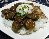 ナスとベーコンの温玉プレート作り方6写真