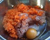 にんじんのチキンハンバーグ作り方1写真