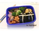 園児お弁当・カブトムシおにぎり作り方6写真