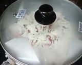 シューマイの皮で飾った蒸し肉団子作り方5写真
