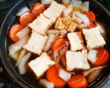 厚揚げと白菜と人参の煮物　クコの実入り作り方4写真