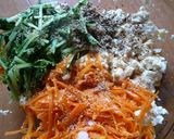 水菜とにんじんの韓国風白和え!作り方5写真
