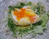 三種の緑黄野菜と半熟卵の巣ごもりサラダ作り方10写真