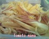 姫皮のわさび醤油和え作り方1写真