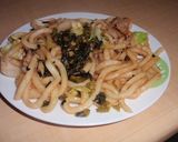 豚ライス&たらこ高菜焼きうどん作り方2写真