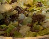 レタスと牛肉の醤油こうじ炒め作り方5写真