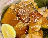 豚こま肉（鶏むね）かぼちゃ舞茸の甘辛炒め作り方4写真