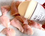 鶏胸肉と舞茸のオイマヨ炒め作り方1写真
