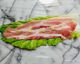 簡単夕飯！豚バラ白菜大蒜レンジ蒸し料理作り方4写真