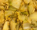 白菜とひき肉のカレー甘酒温サラダ作り方4写真