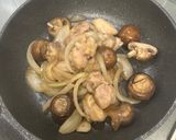 チキンのブルーチーズクリームソース煮作り方4写真