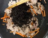 ひじきの煮物　肉多め作り方3写真