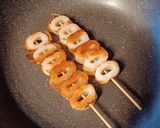 簡単節約おつまみ♡竹輪のねぎマヨ焼き鳥風作り方3写真