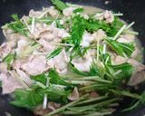 さっぱり美味しい✨豚ばら肉のみぞれ炒め作り方4写真