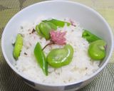 桜花と空豆のご飯作り方7写真