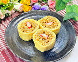 和風✨だし巻き卵と焼きそのオムそばロール作り方9写真