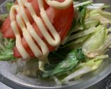 トマトレタス水菜ツナのゴマドレサラダ作り方4写真
