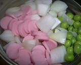 えんどう豆と新玉ねぎのかきあげ作り方1写真