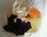 ブルーベリーチーズケーキパイ☆作り方3写真