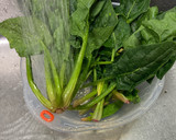 ほうれん草、茎と葉と分けて保存作り方2写真
