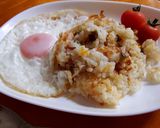 ピラフで作るオムライス作り方6写真