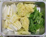 主菜簡単夕飯！野菜たっぷり白菜と豚肉のきのこ鍋作り方1写真