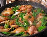 鶏肉と葱のオイスター炒め作り方4写真