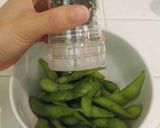 ビールに合う！！簡単、枝豆のゴマ油あえ作り方4写真