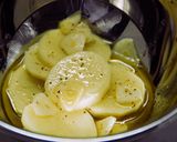 ローストチキンと舞茸のタルティーヌサンド作り方1写真