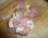 鶏むね肉のピカタ♡トマトソースがけ作り方1写真