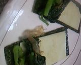 ☆お弁当に♪簡単小松菜チーズ海苔巻き♪作り方1写真