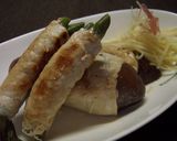 お酢でさっぱり☆なす＆いんげんの豚肉巻き作り方6写真