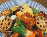 大戸屋さん風｜鶏と野菜の黒酢あん作り方17写真