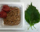 簡単☆納豆梅干あえ作り方1写真