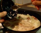 蕪とベーコンのホワイトクリームパスタ作り方7写真